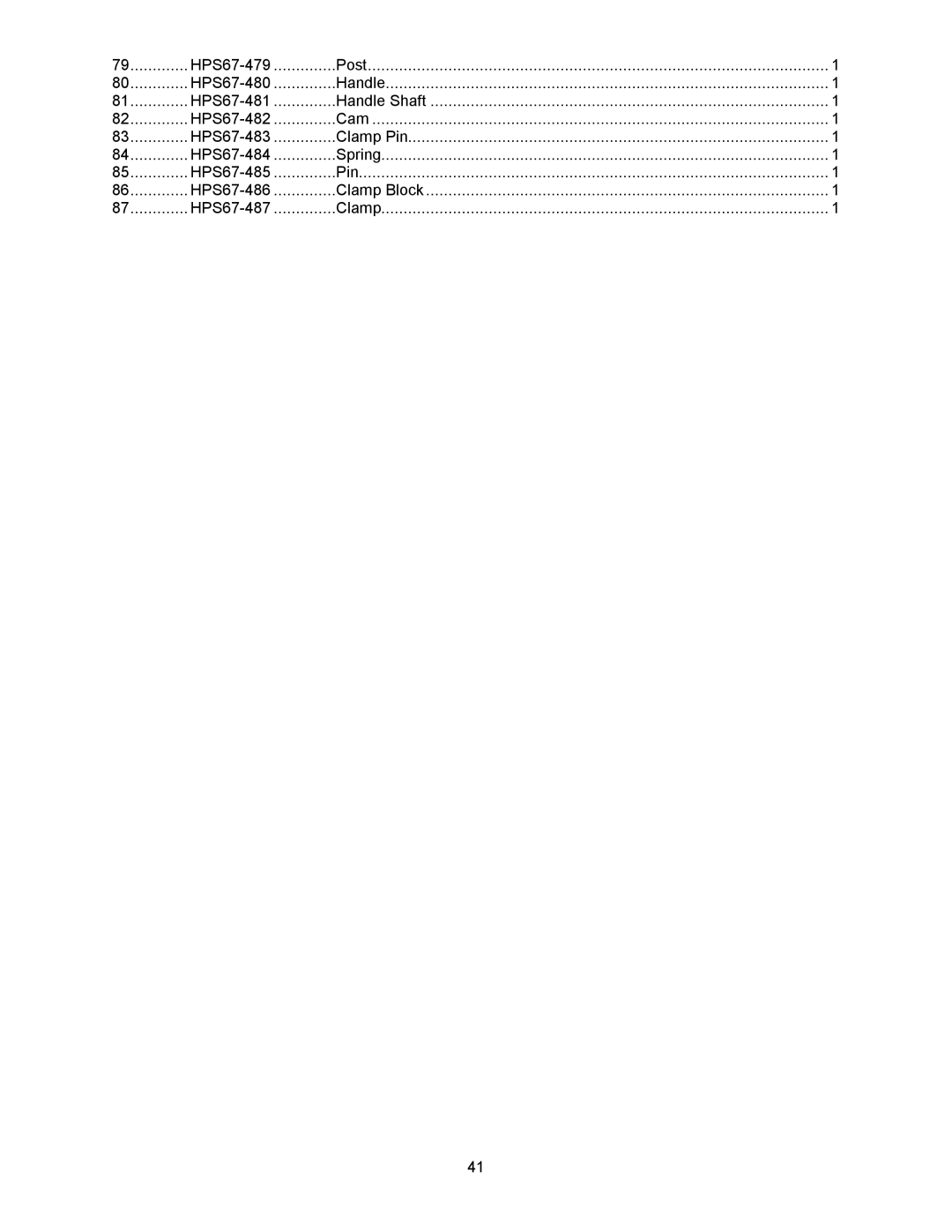 Powermatic HPS67 operating instructions 