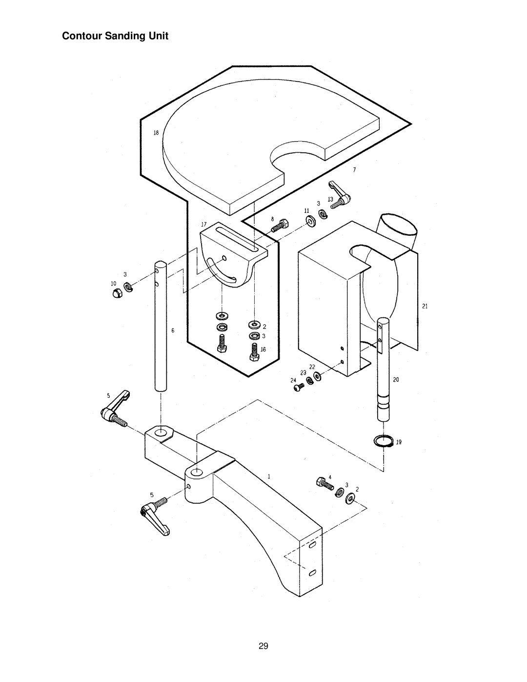 Powermatic OES9138 operating instructions Contour Sanding Unit 