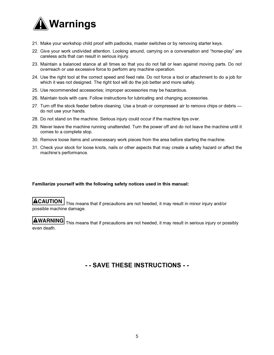 Powermatic PF3-JR operating instructions 