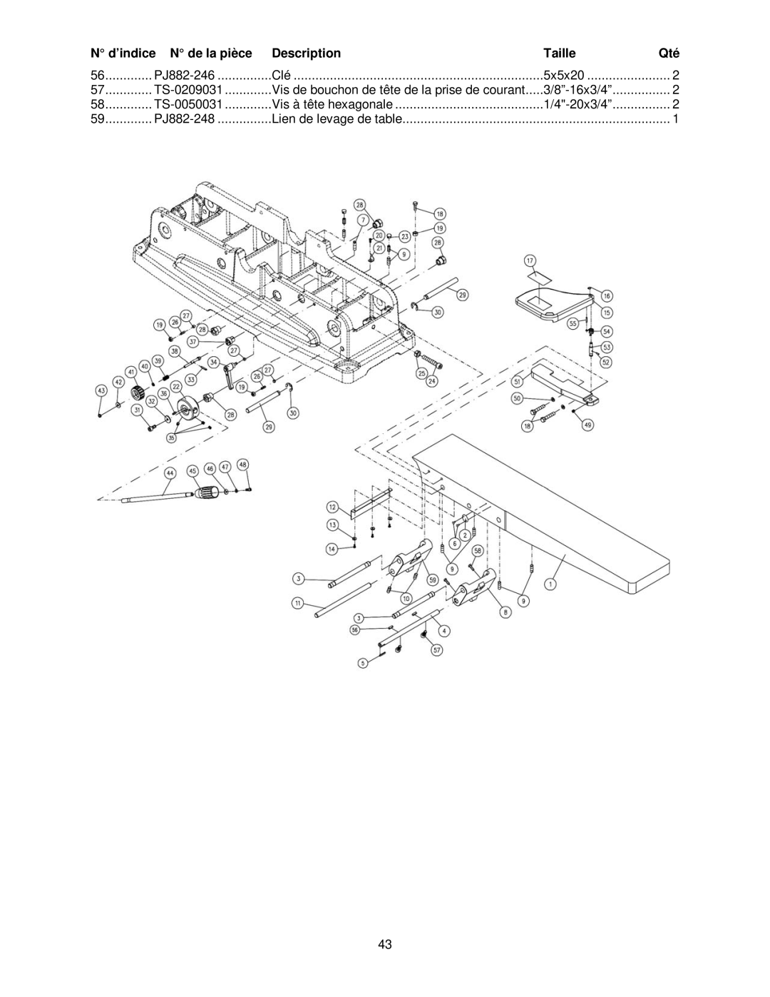 Powermatic PJ-882HH operating instructions PJ882-246 