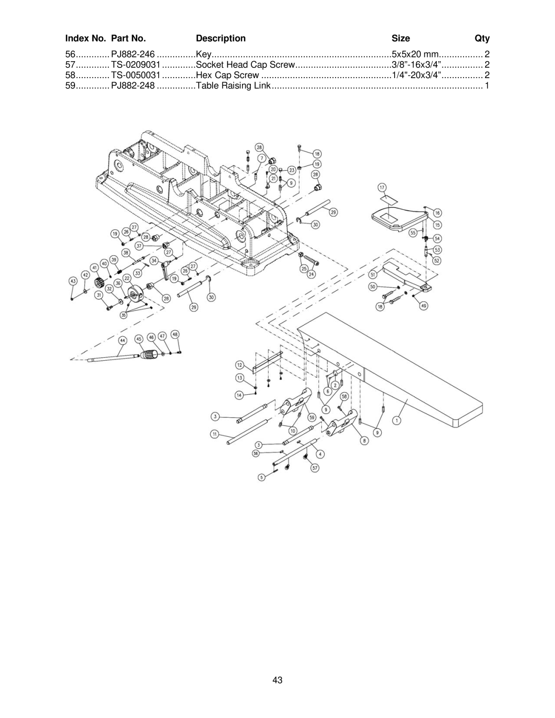 Powermatic PJ-882HH operating instructions PJ882-246 