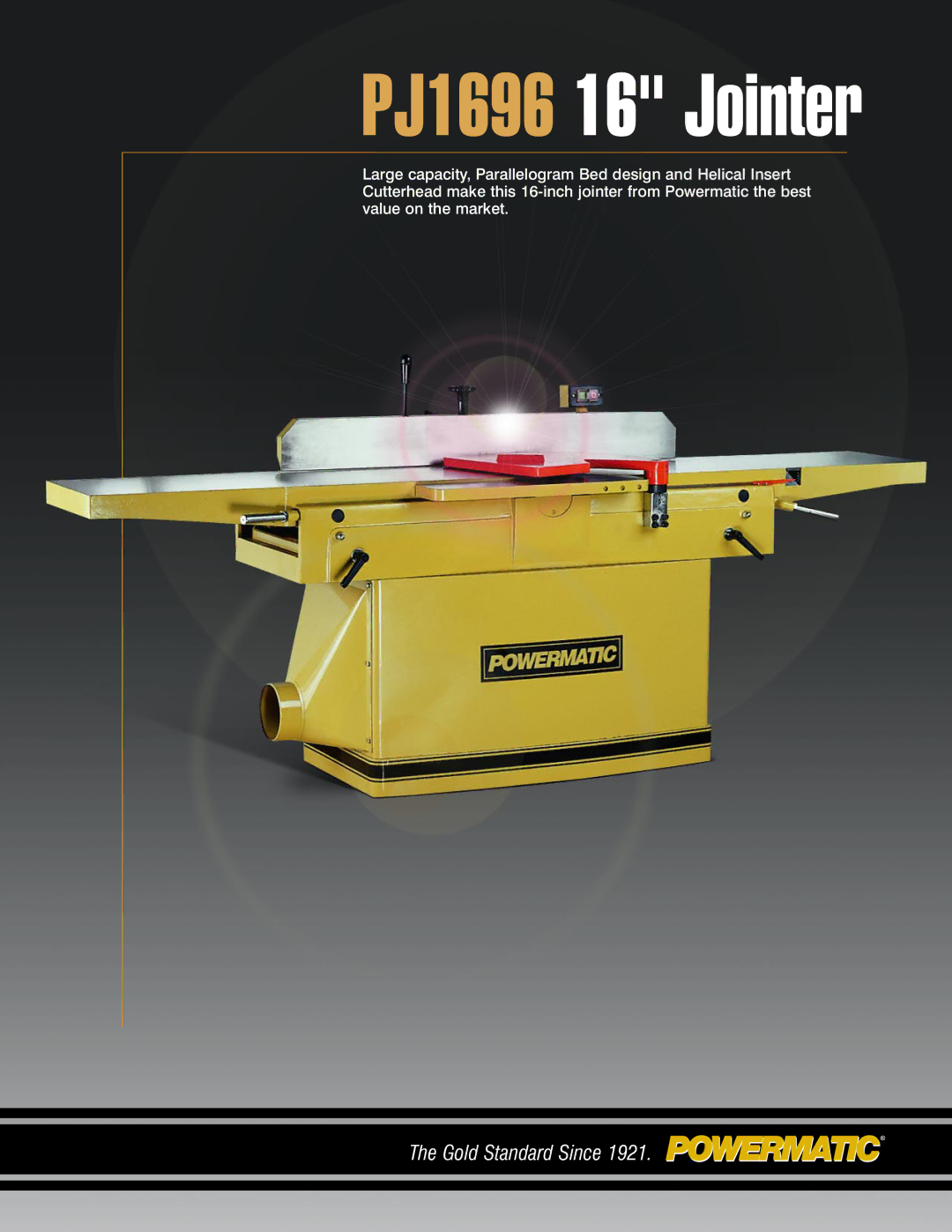 Powermatic manual PJ1696 16 Jointer 