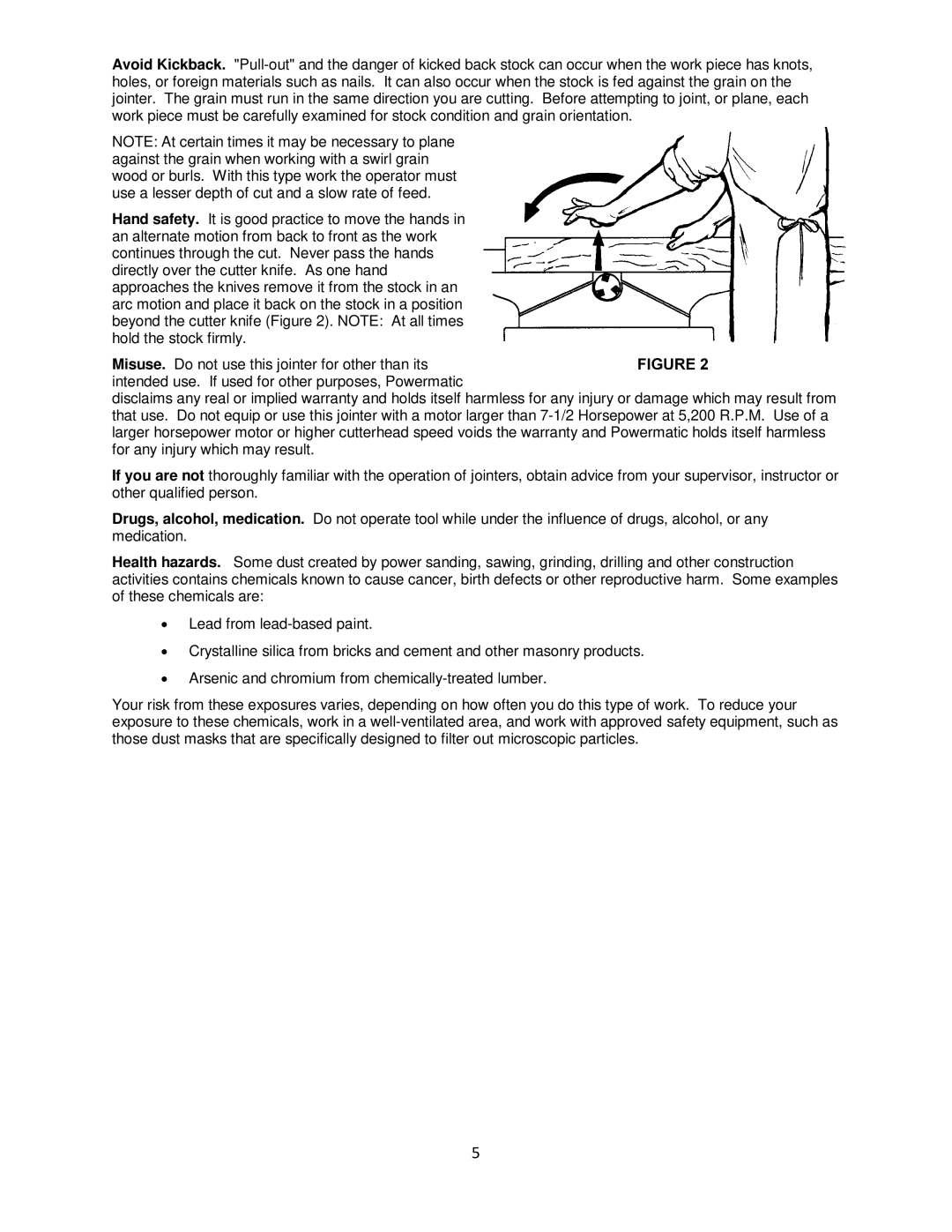 Powermatic PJ1696 operating instructions 