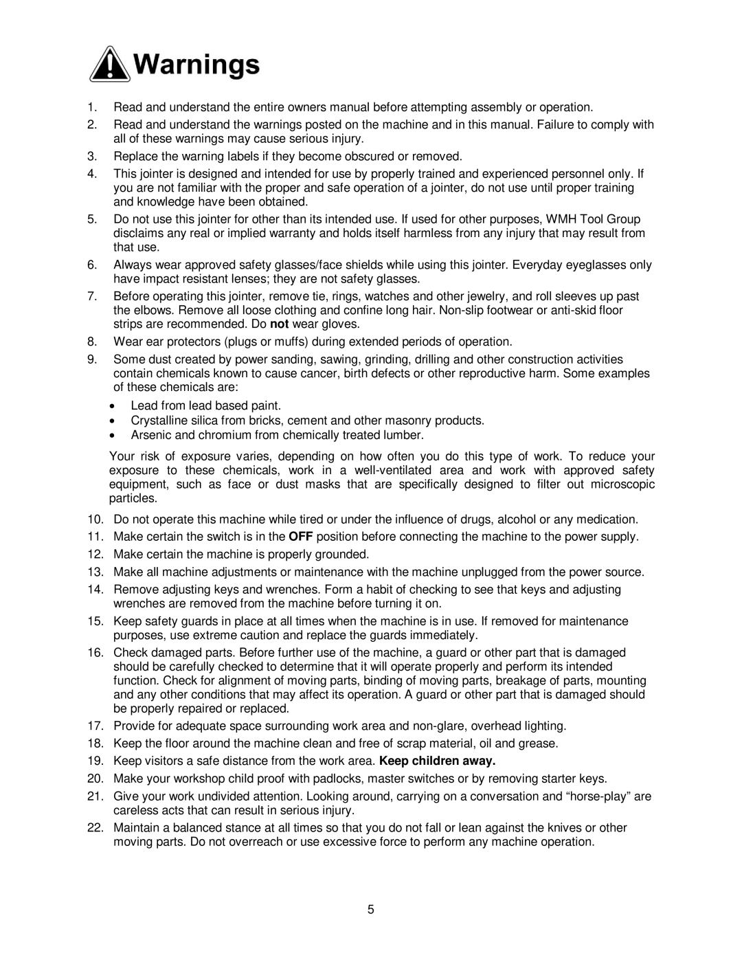 Powermatic PJ882 operating instructions 