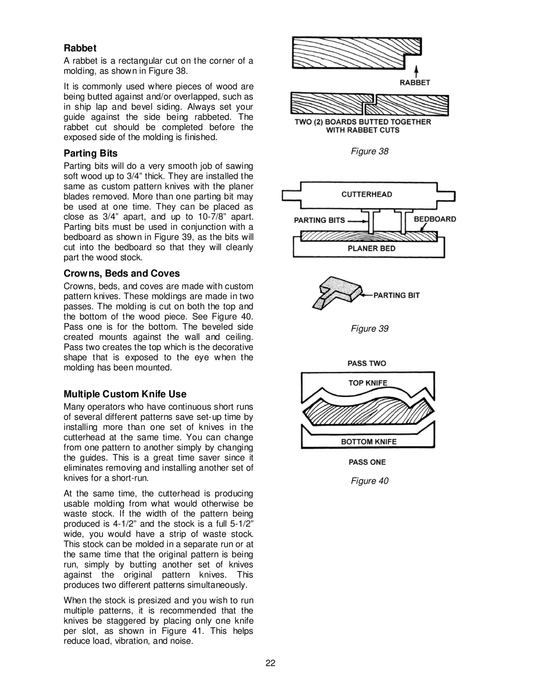 Powermatic PM15 operating instructions Rabbet 