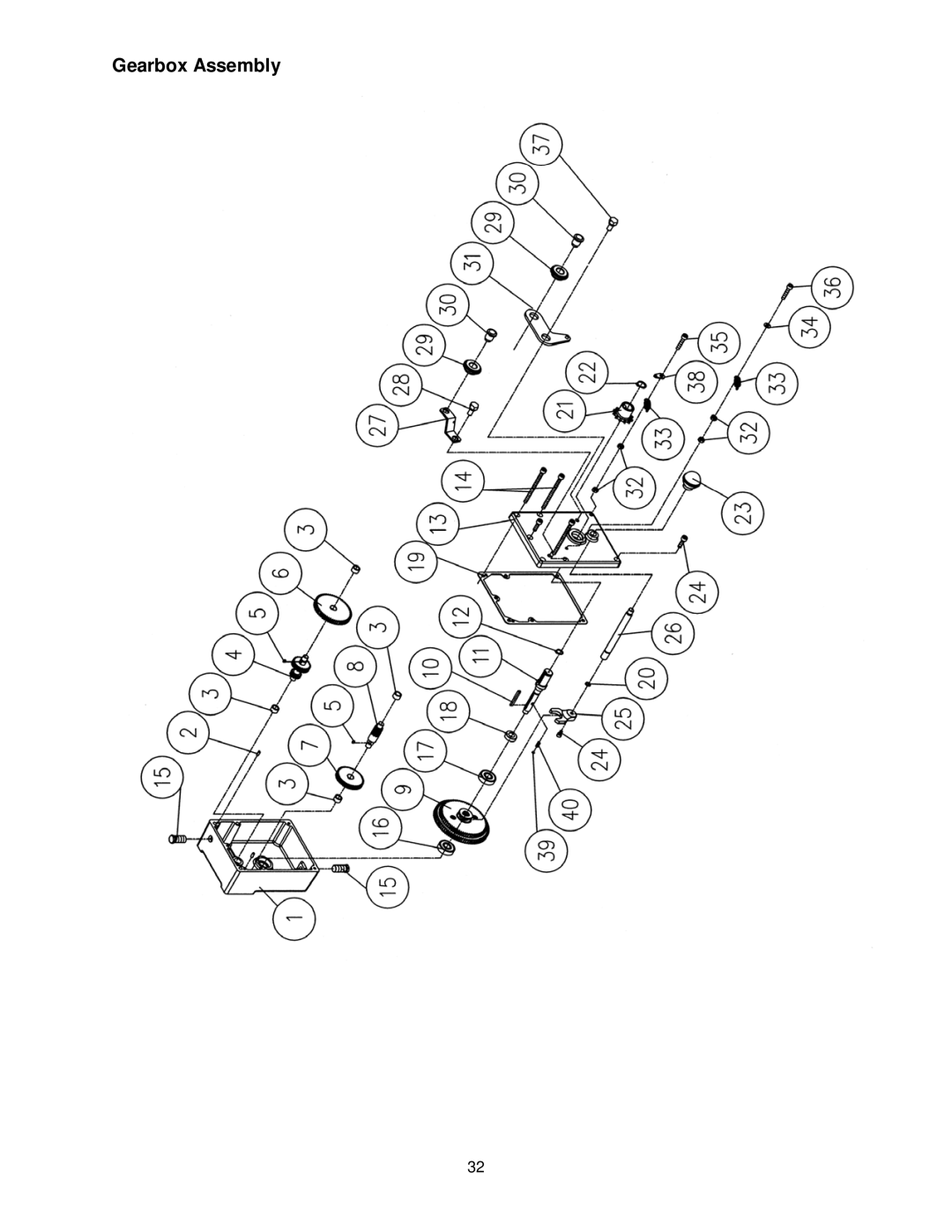 Powermatic PM15 operating instructions Gearbox Assembly 