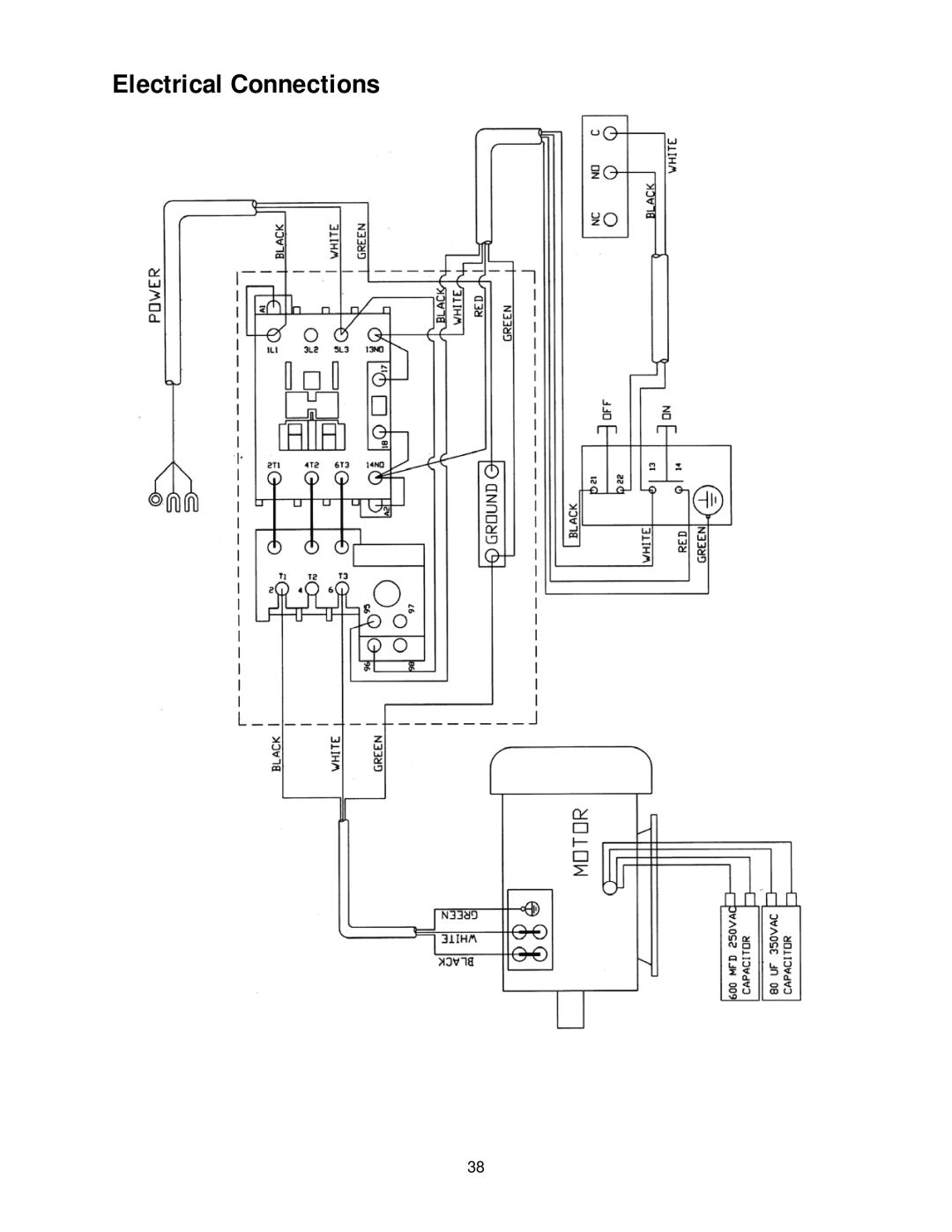 Powermatic PM15 operating instructions Electrical Connections 