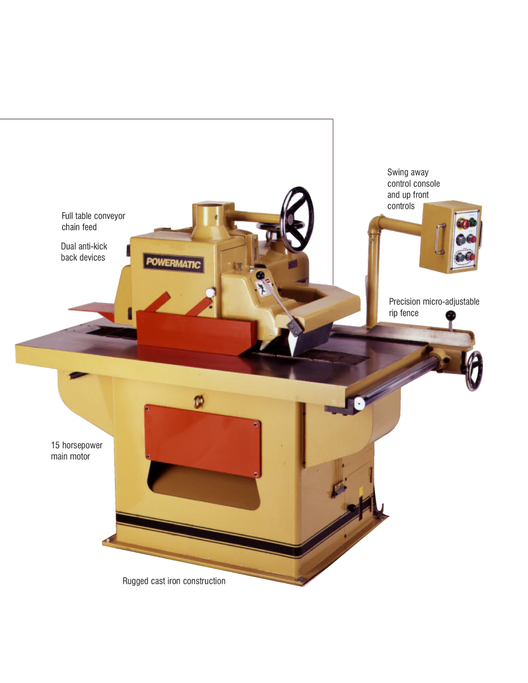 Powermatic SLR12 manual Rugged cast iron construction 