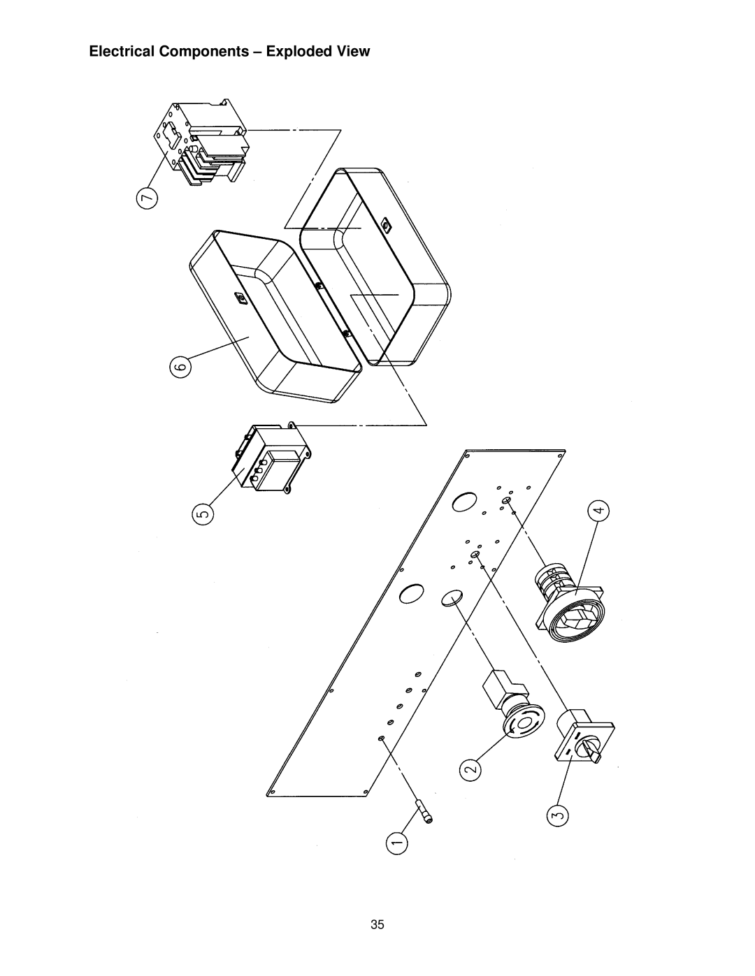 Powermatic TS29 operating instructions Electrical Components Exploded View 