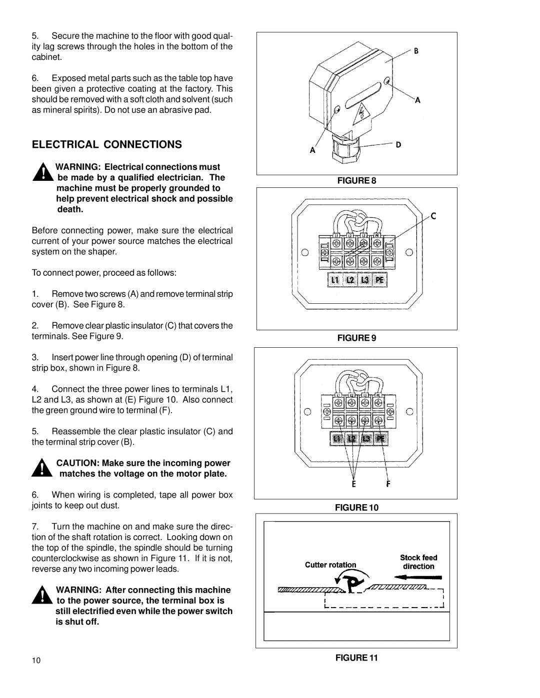 Powermatic TS29 instruction manual Electrical Connections, Matches the voltage on the motor plate 