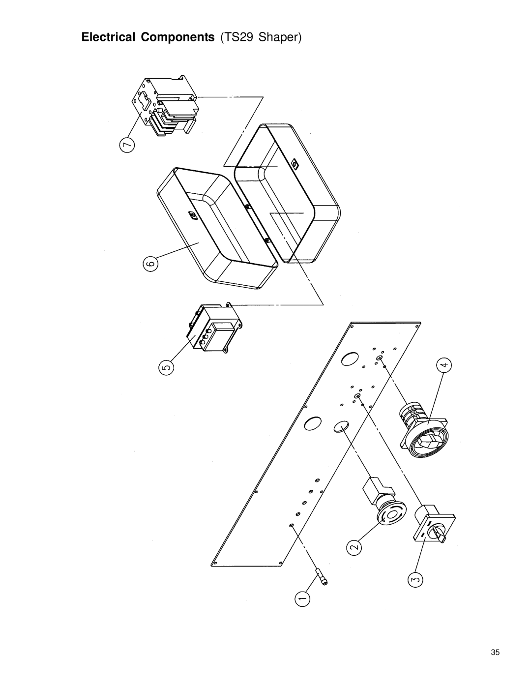 Powermatic instruction manual Electrical Components TS29 Shaper 