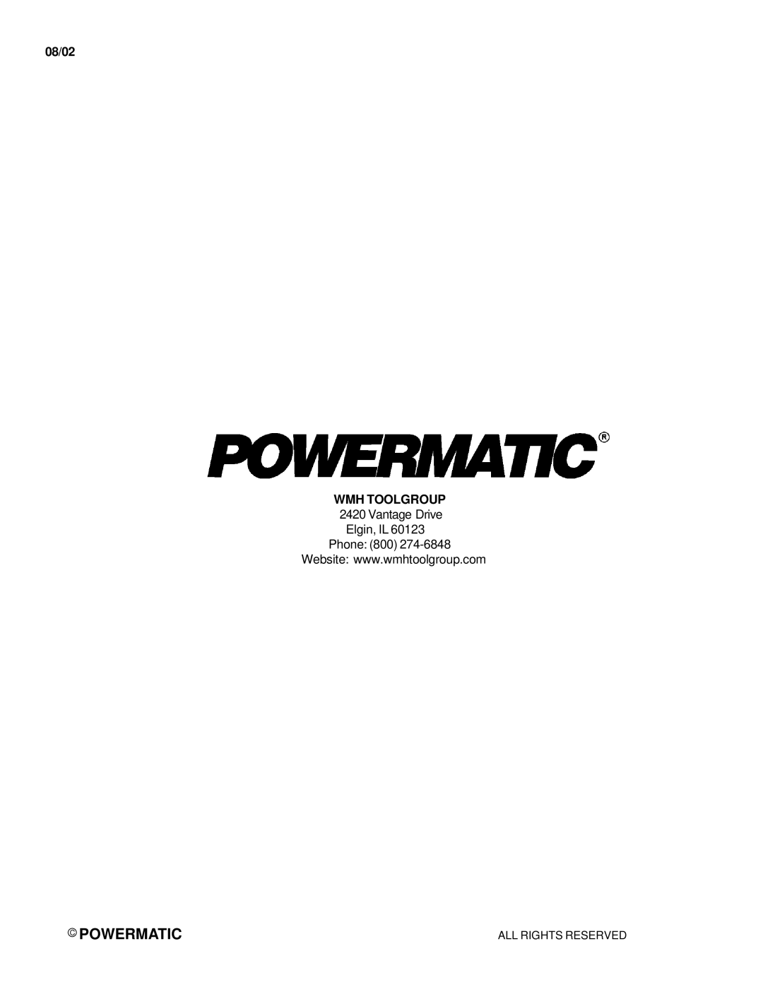 Powermatic TS29 instruction manual Powermatic 