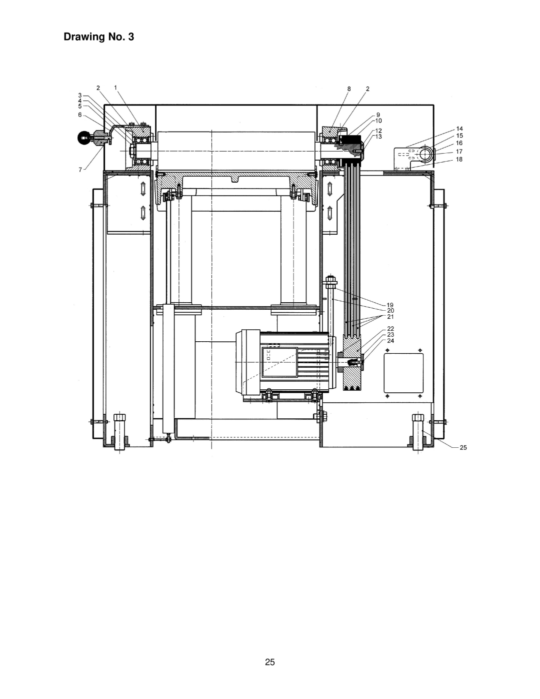 Powermatic WP2412 operating instructions Drawing No 