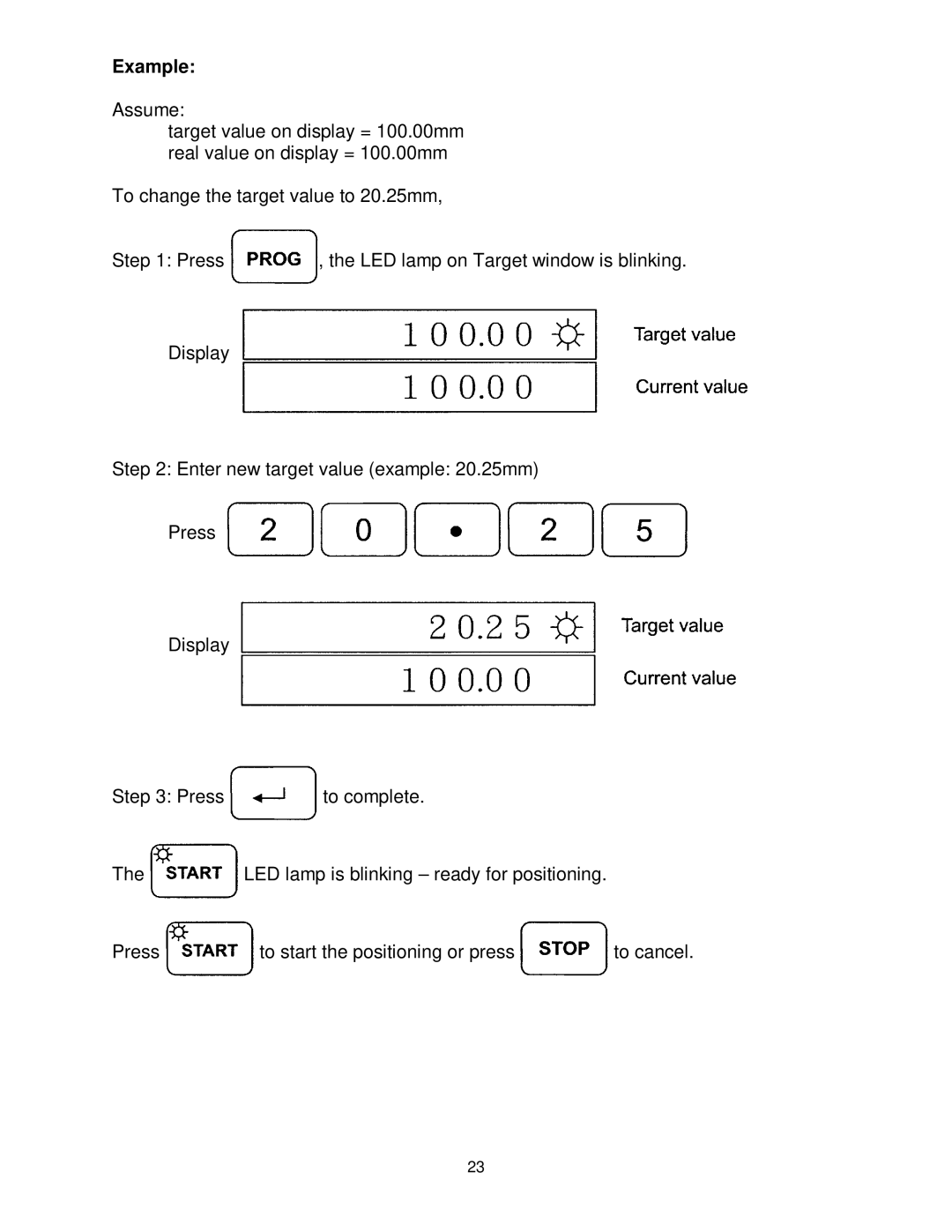 Powermatic WP2510 operating instructions Example 