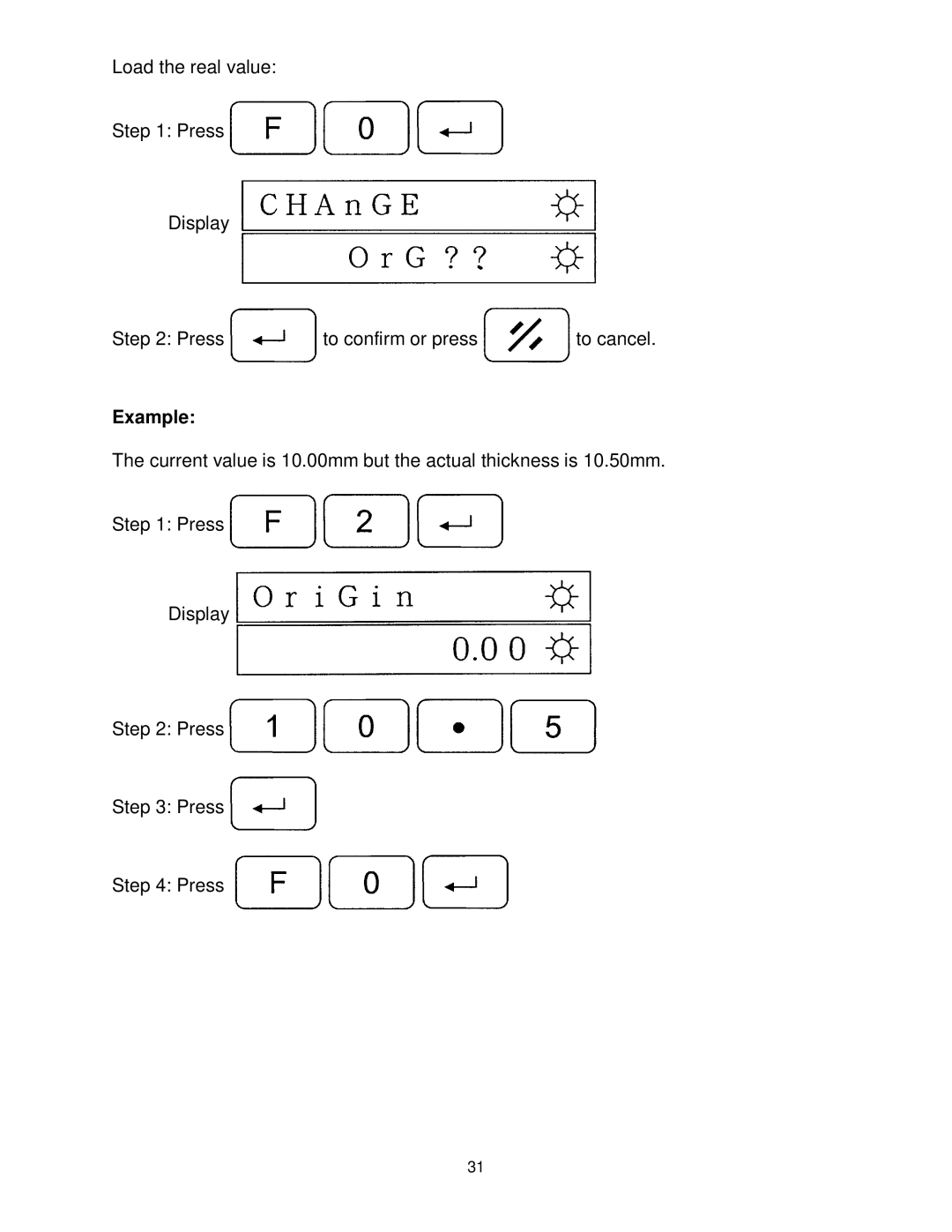 Powermatic WP2510 operating instructions Example 