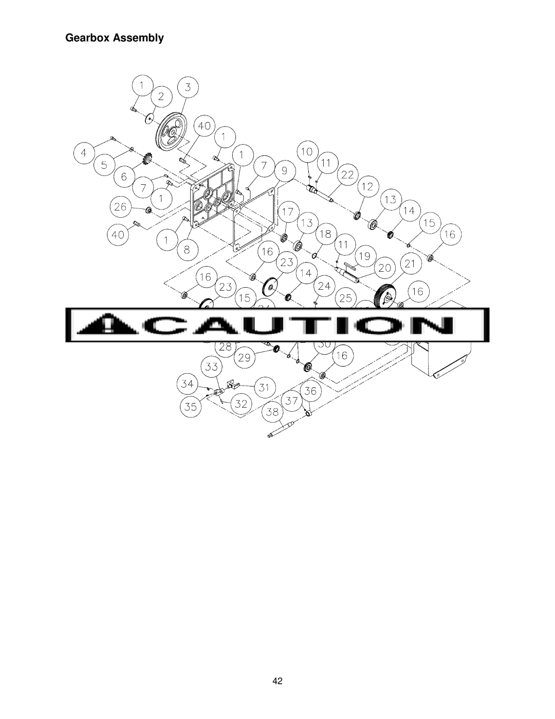 Powermatic WP2510 operating instructions Gearbox Assembly 