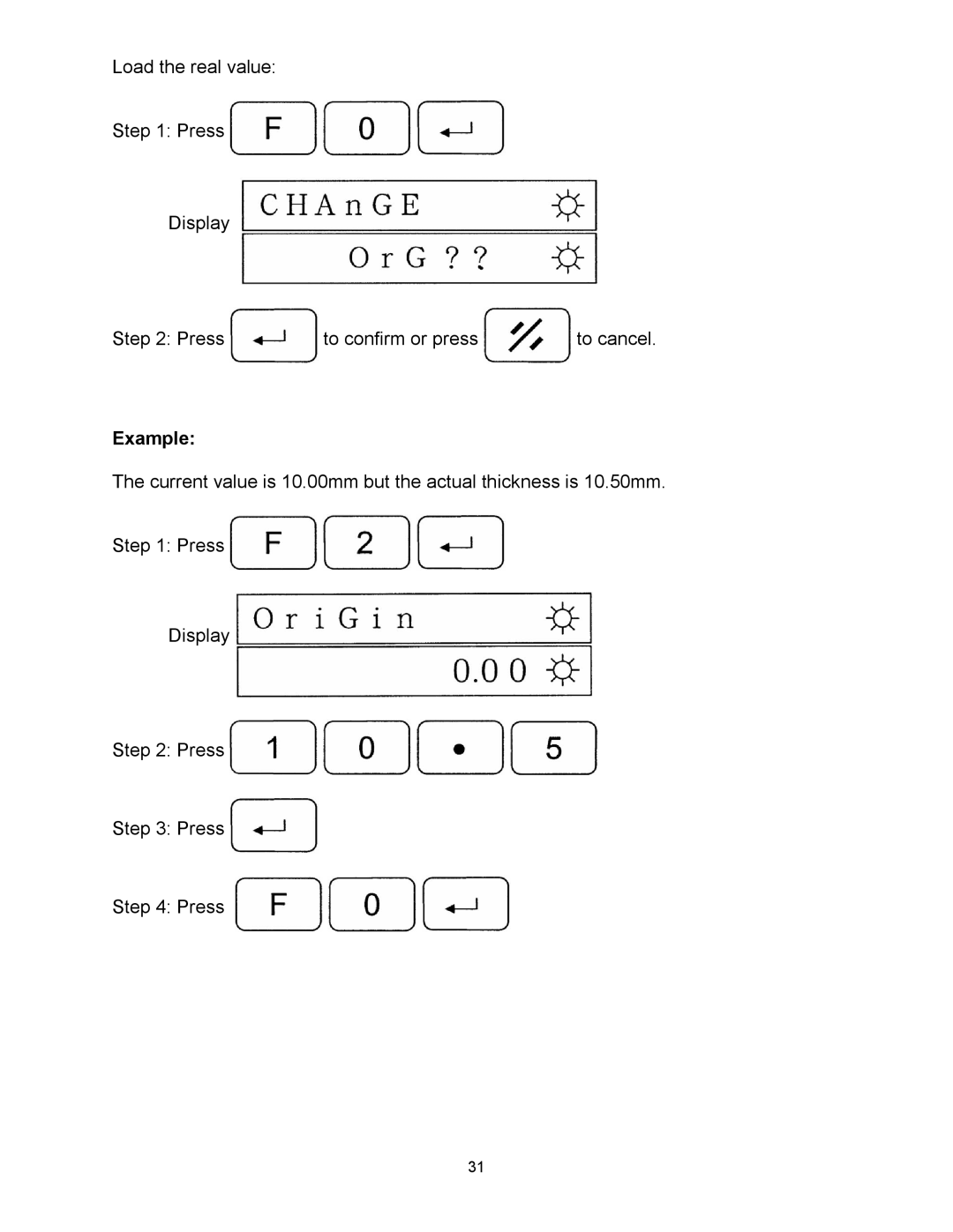 Powermatic WP2510 operating instructions Example 