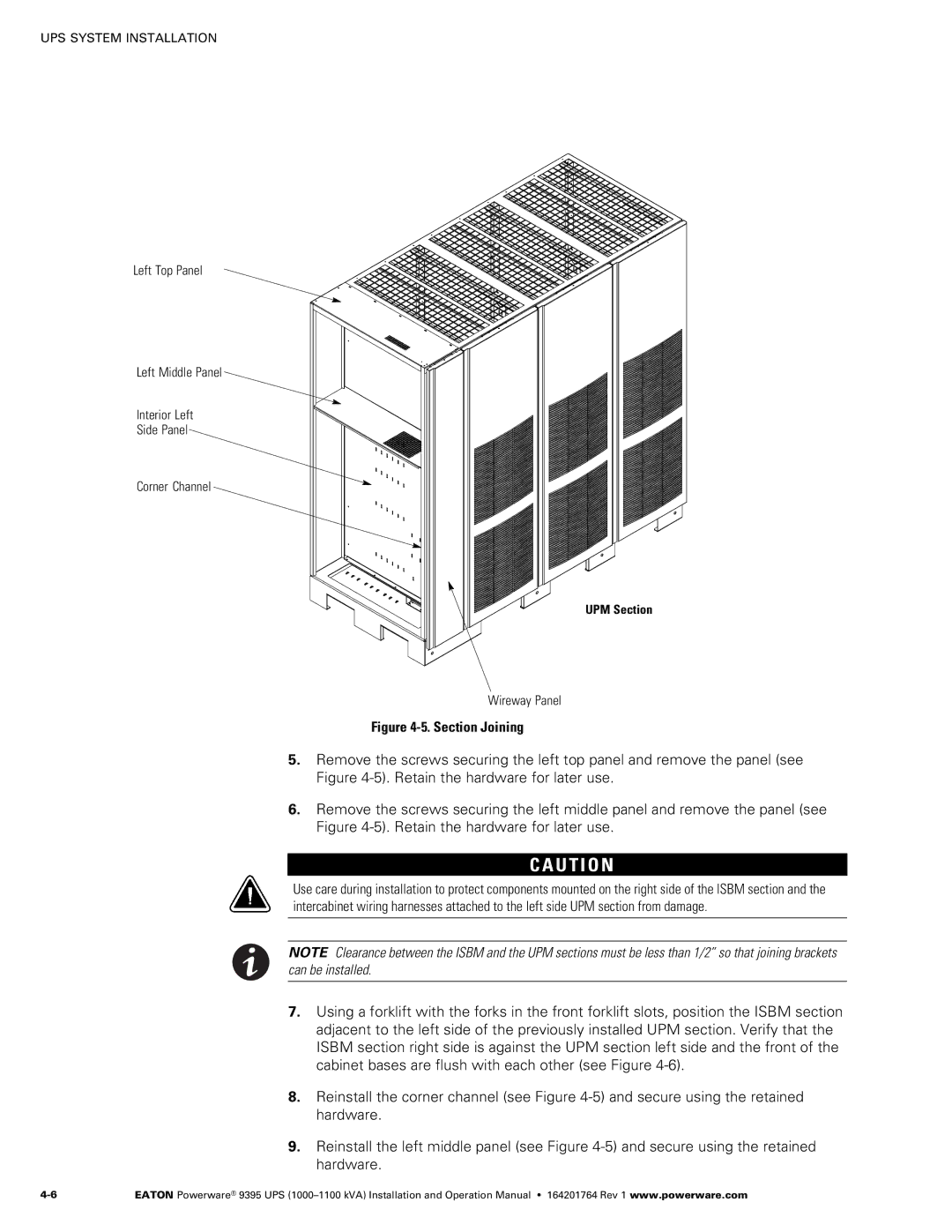 Powerware 10001100 kVA operation manual U T I O N 