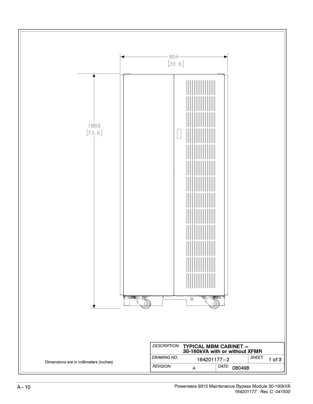 Powerware 30-160kVA operation manual 164201177---2 