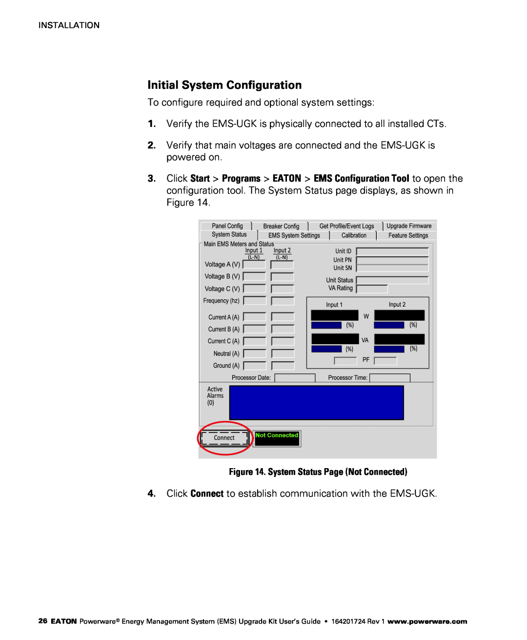 Powerware 400/230V, 380/220V, 415/240V, 208/120V manual Initial System Configuration 