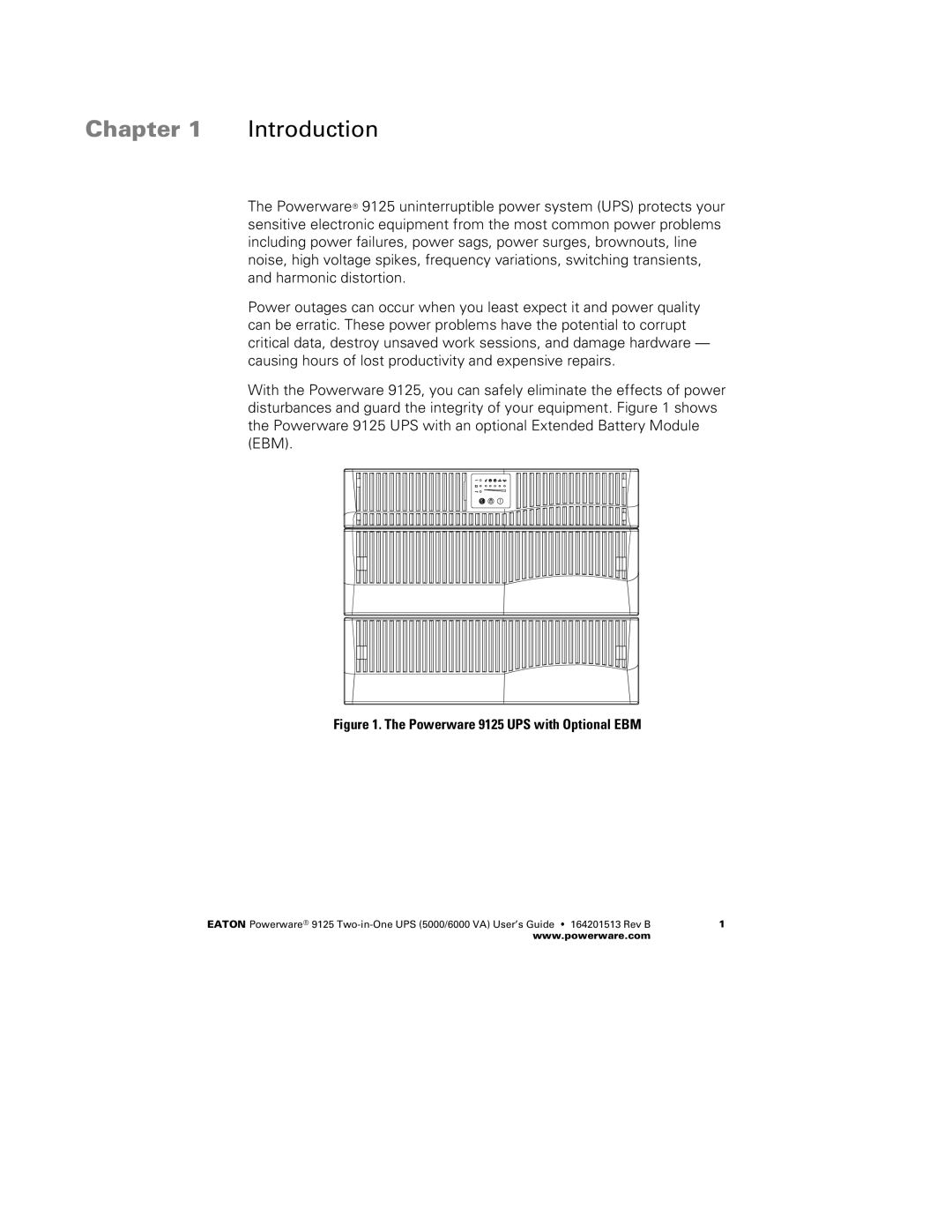 Powerware 6000 VA, 5000 manual Chapter Introduction 