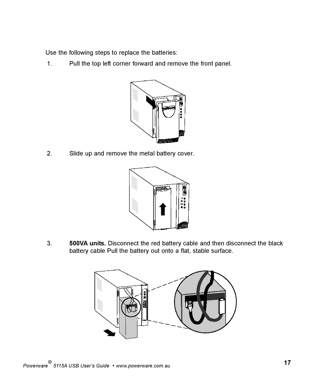 Powerware 5115A USB manual Powerware 