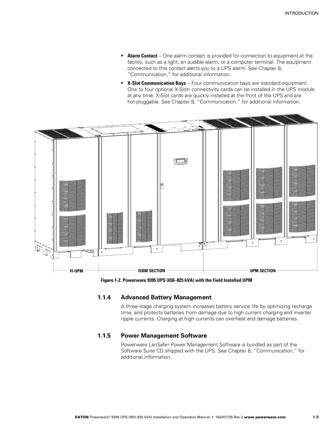 Powerware 650825 kVA operation manual Advanced Battery Management, Power Management Software 