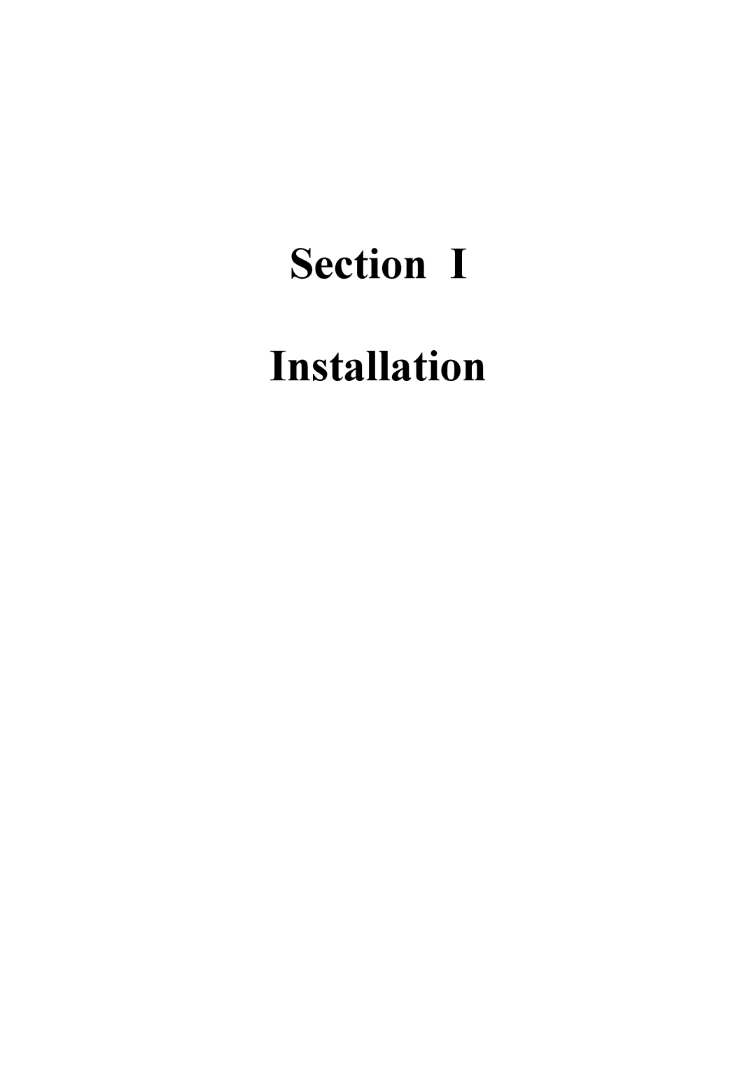 Powerware 9335 operation manual Section Installation 