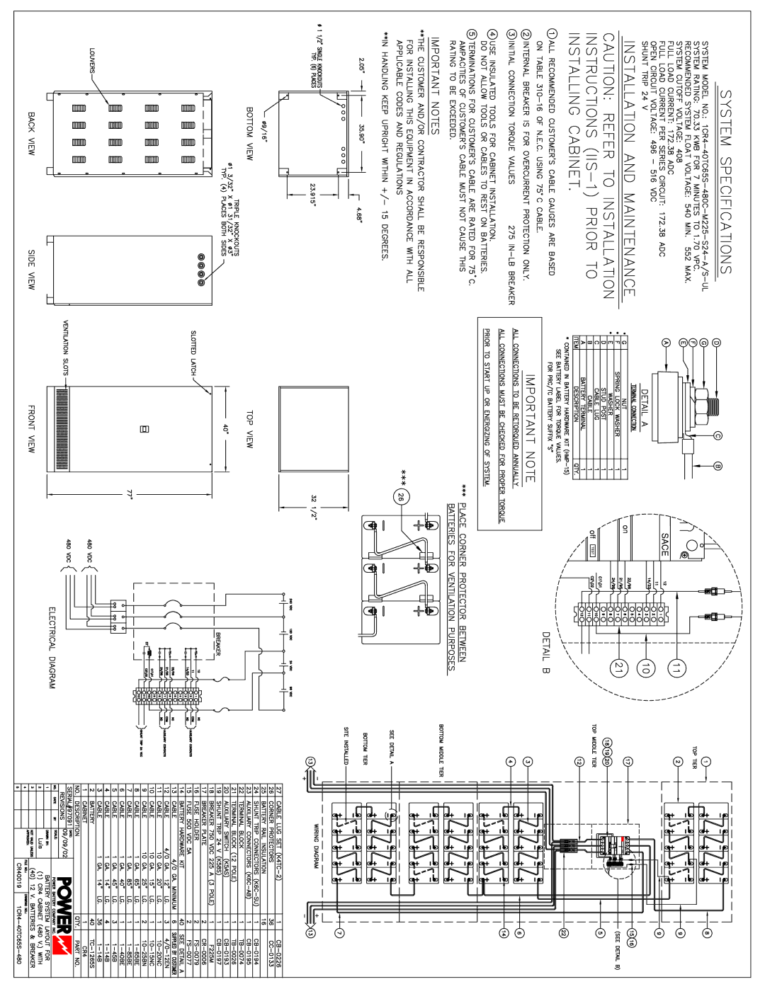 Powerware 9335 operation manual 