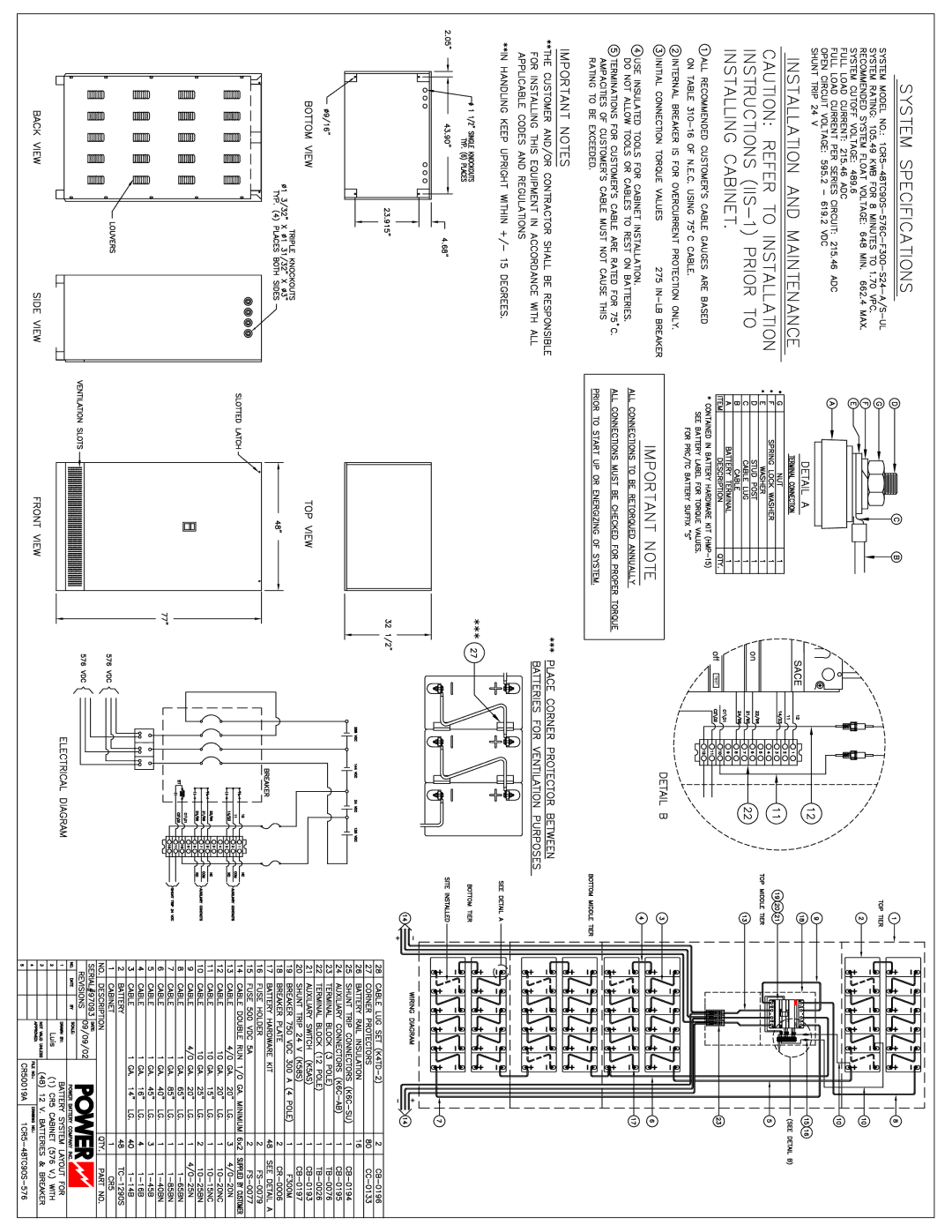 Powerware 9335 operation manual 