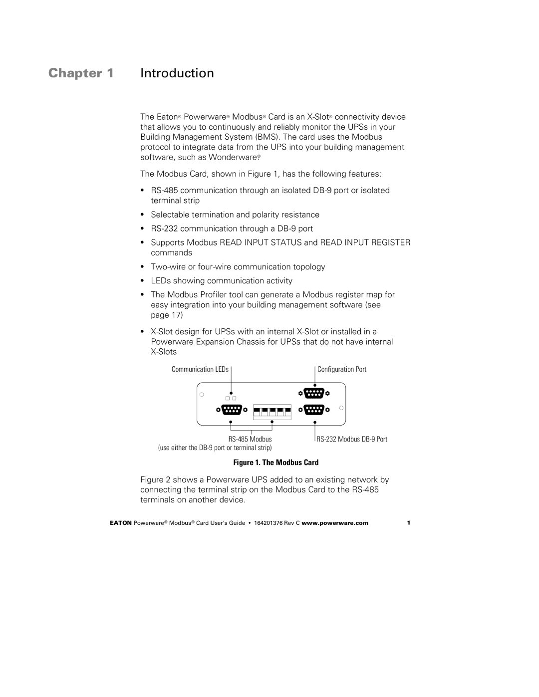 Powerware FCC 15 manual Chapter Introduction 