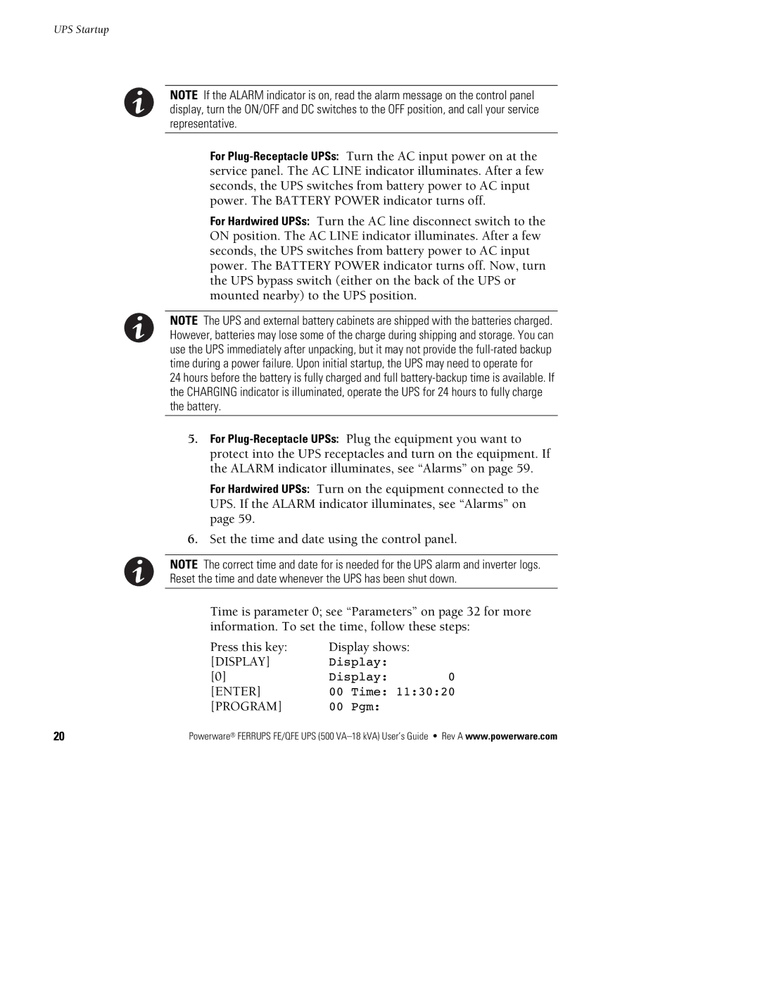 Powerware FE/QFE UPS manual Program, 7LPH 