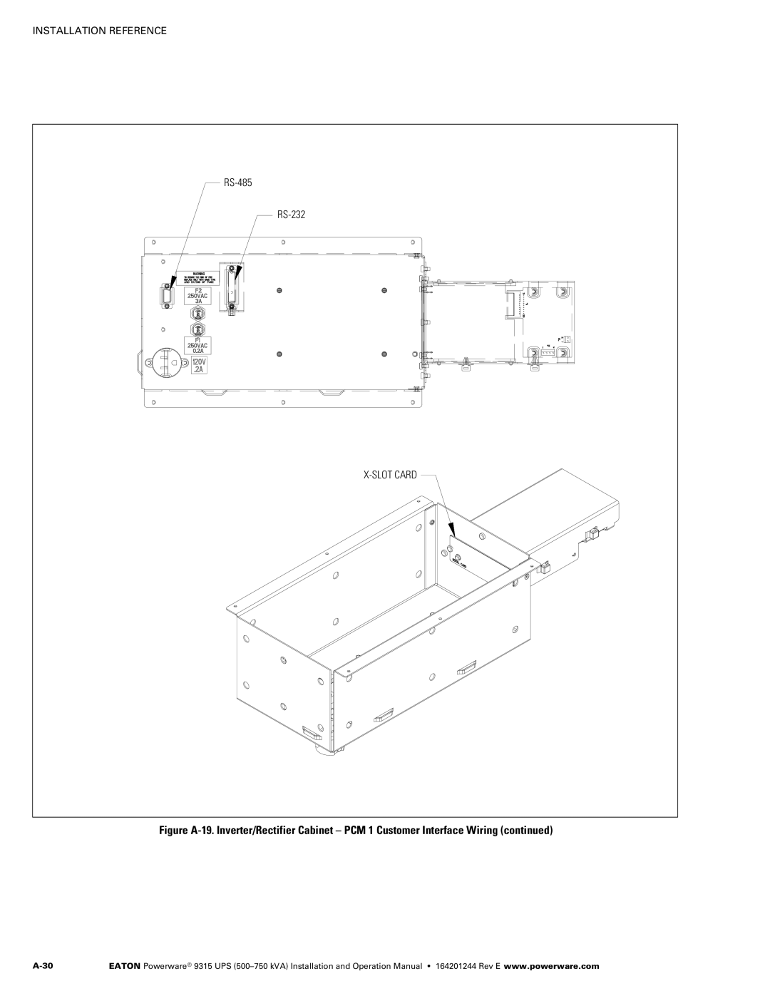 Powerware Powerware 9315 operation manual RS-485 