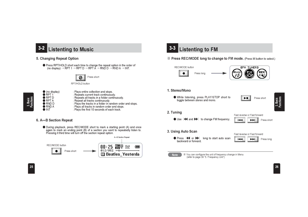 PQI JoyTone-U900 user manual 3Listenting to FM 