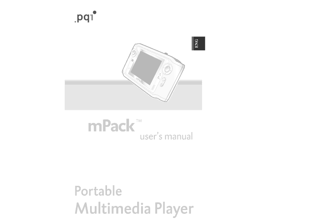 PQI mPack user manual MPackTM 