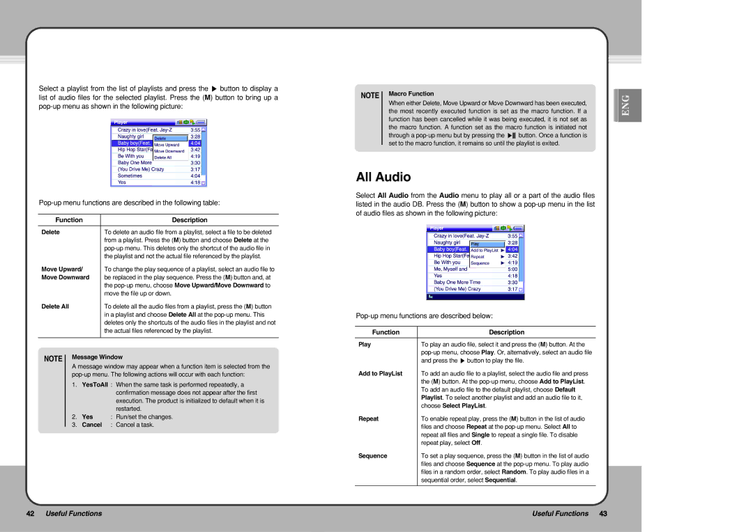 PQI mPack user manual All Audio 