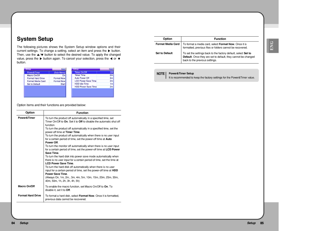 PQI mPack user manual System Setup 