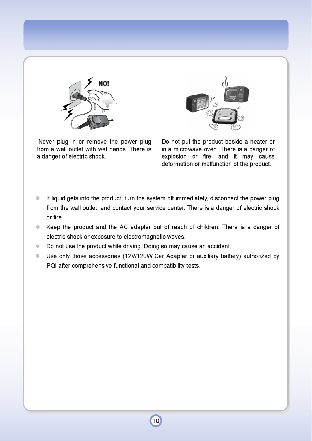 PQI P600 manual 