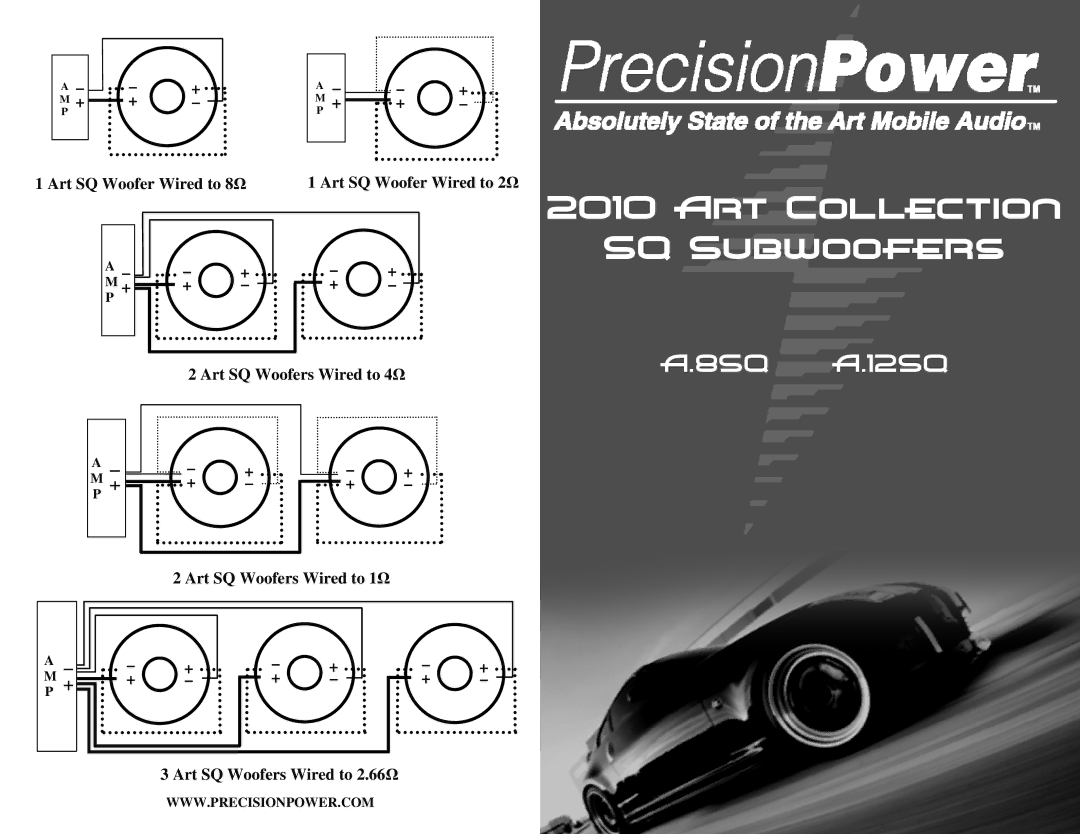 Precision Power A.12SQ, A.8SQ manual 