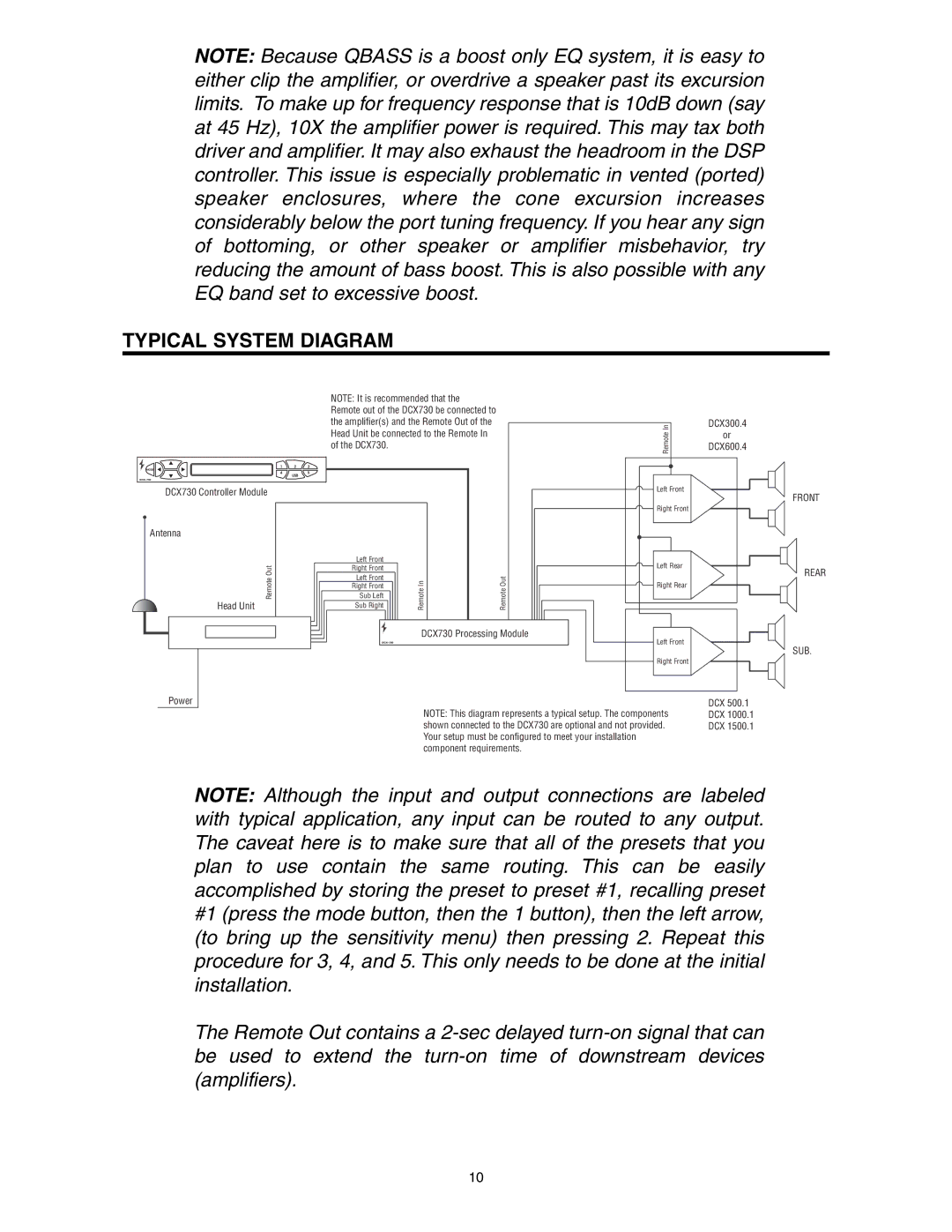 Precision Power DCX-730 manual Typical System Diagram 