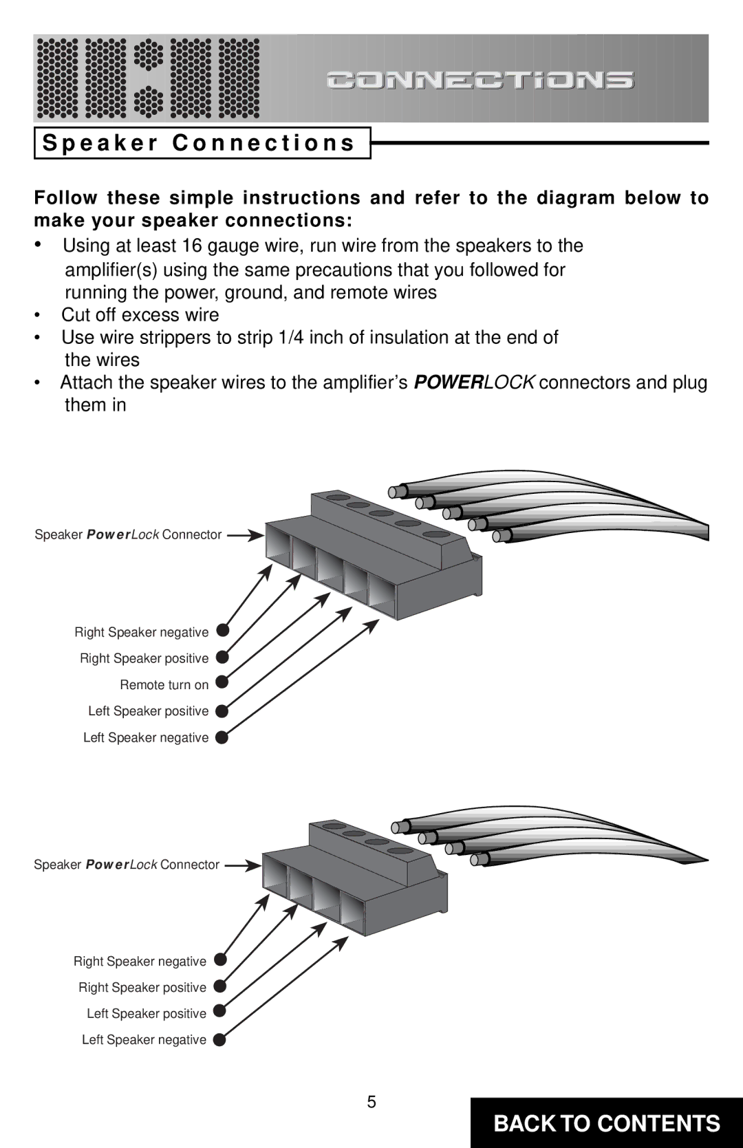 Precision Power TD450 specifications E a k e r C o n n e c t i o n s 