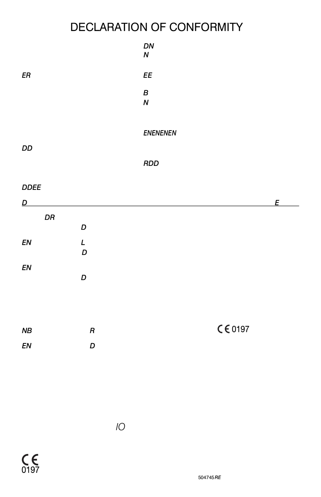 Precision Trading PM5300, PM5200 user manual Declaration of Conformity 