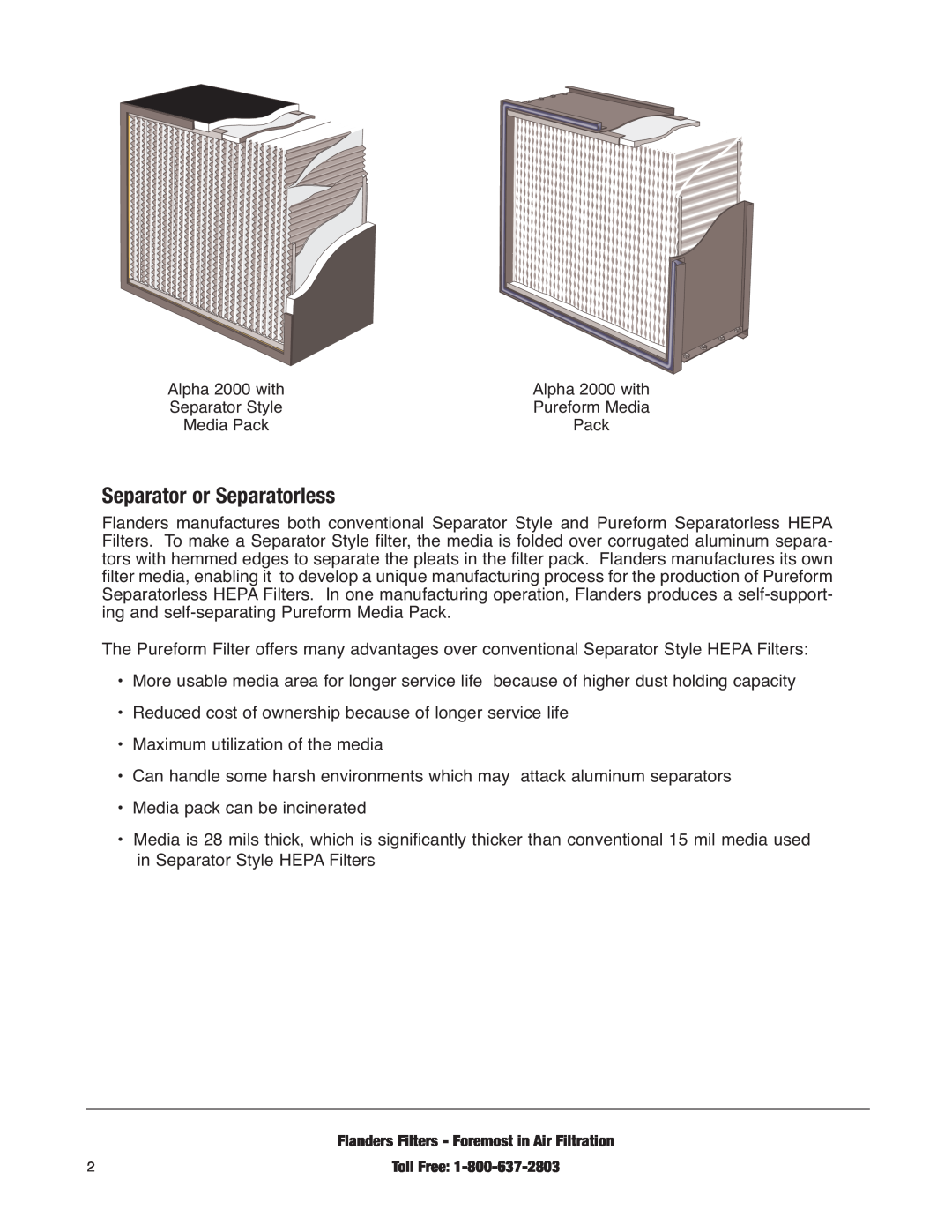 Precisionaire 2000 manual Separator or Separatorless 