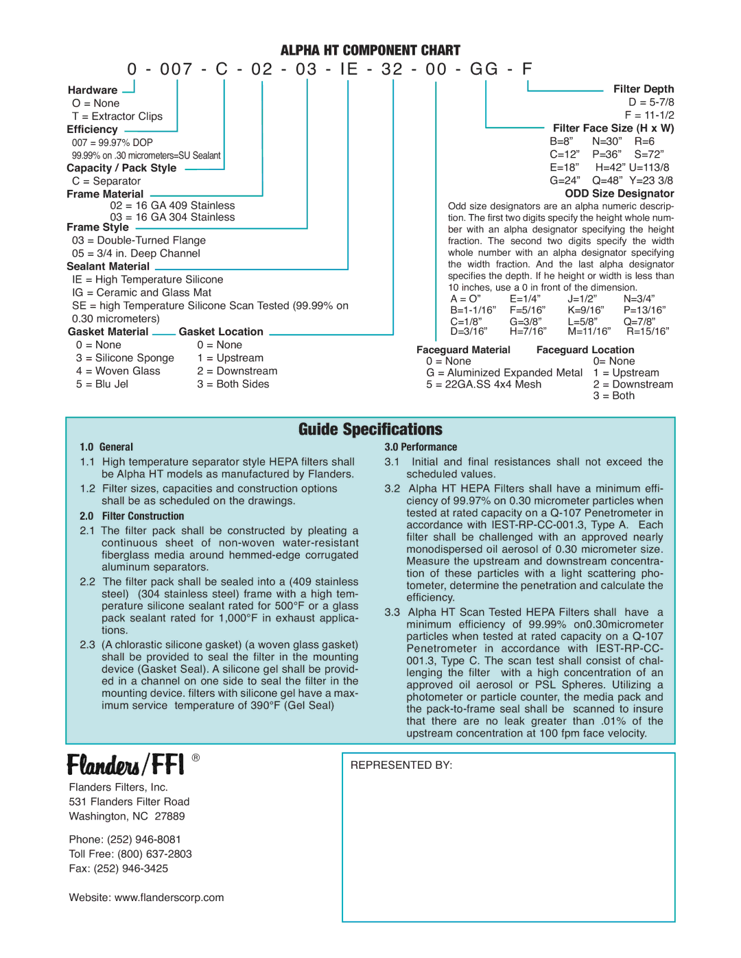 Precisionaire PB1403 dimensions Guide Specifications 