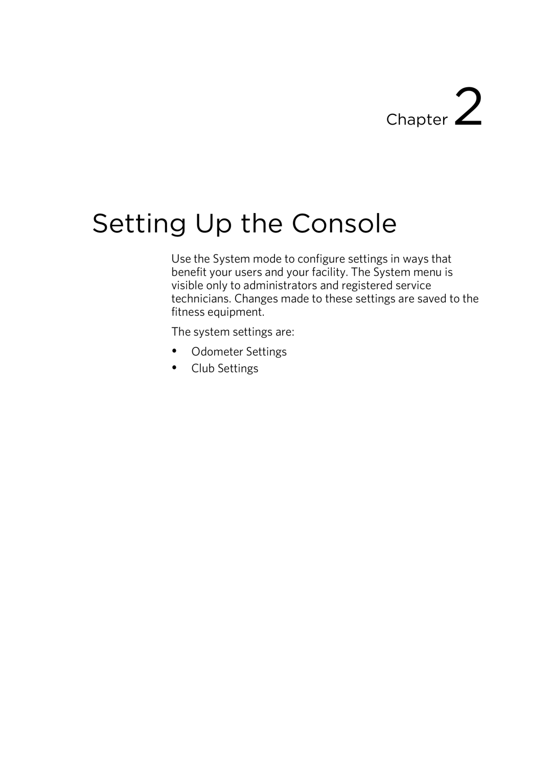 Precor 300753-201 manual Setting Up the Console 