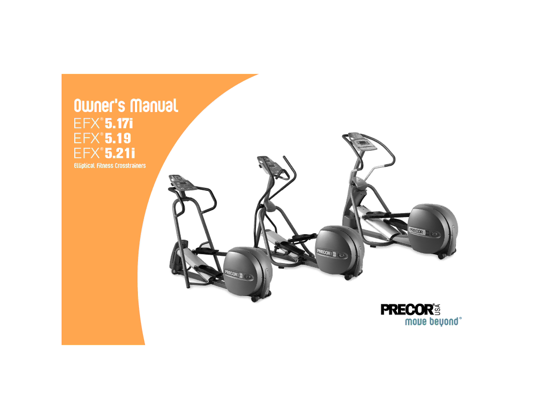 Precor 5.21i, 5.17i, 5.19 manual 