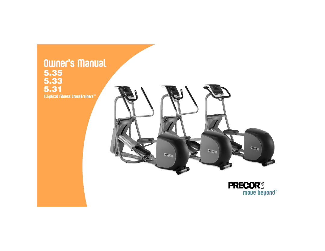 Precor 5.31, 5.35 manual  