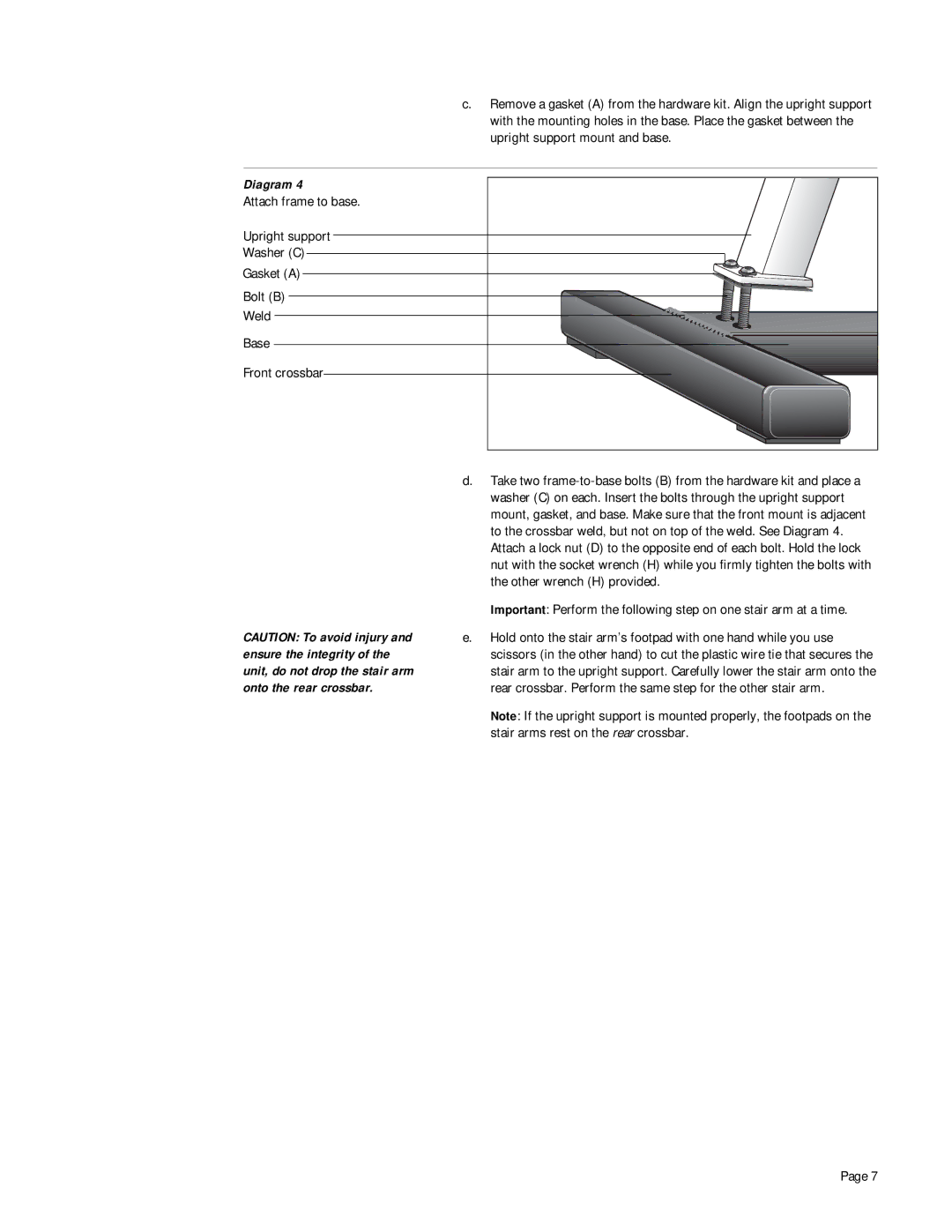 Precor 723e, 718e owner manual Diagram 