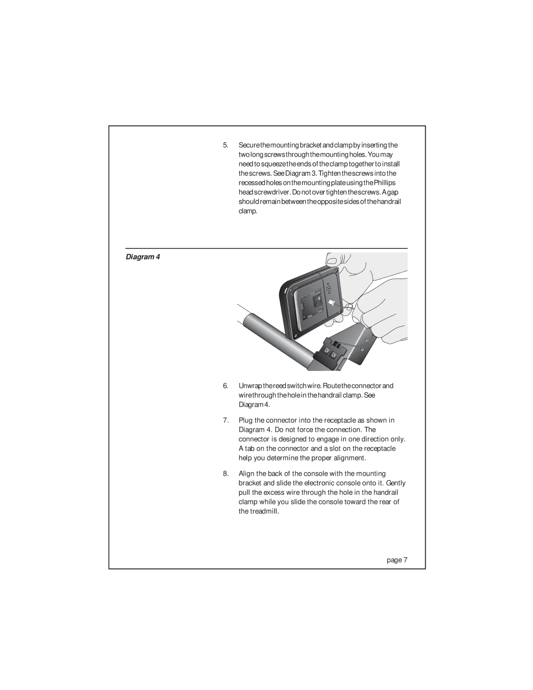 Precor 903 owner manual Diagram 