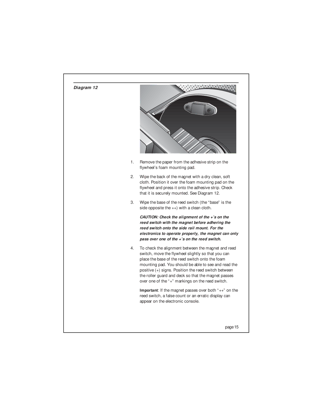 Precor 903 owner manual Diagram 